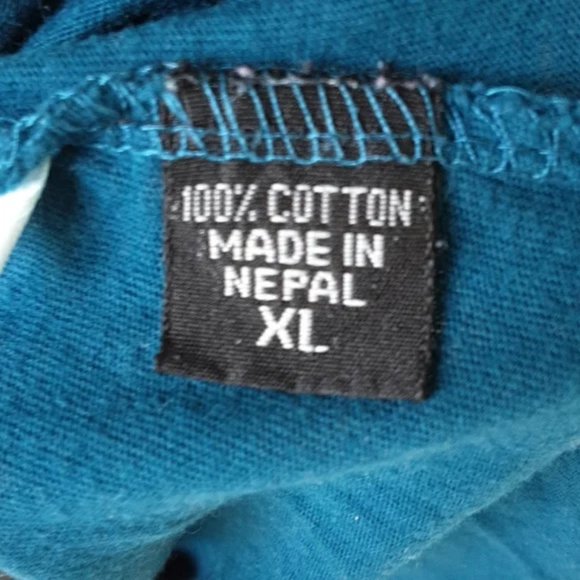 LEOPARDS & Roses Teal Dress with Unique Pattern - Picture 4 of 6